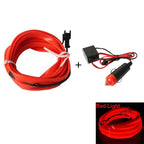 5m Car Interior Accessories Atmosphere Lamp Cold Light Line with USB DIY Decorative Dashboard Console Auto LED Ambient Lights
