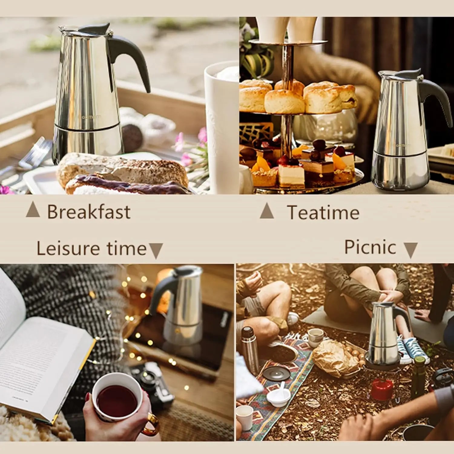 4/6/9 Cups Moka Pot Caffe Machine Espresso Cups Coffee Makers Latte Percolator Stove Top Moka Coffee Maker Secondary image