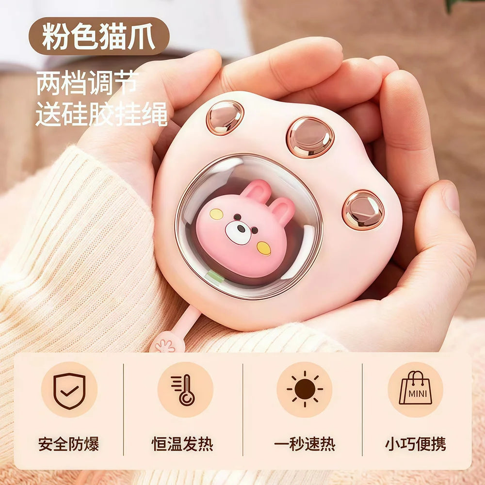 Warm Hand Treasure USB Charging Portable Fast Heat Warm Baby Hand Warmer for Winter Office and Outdoor Home Use Warm Hands