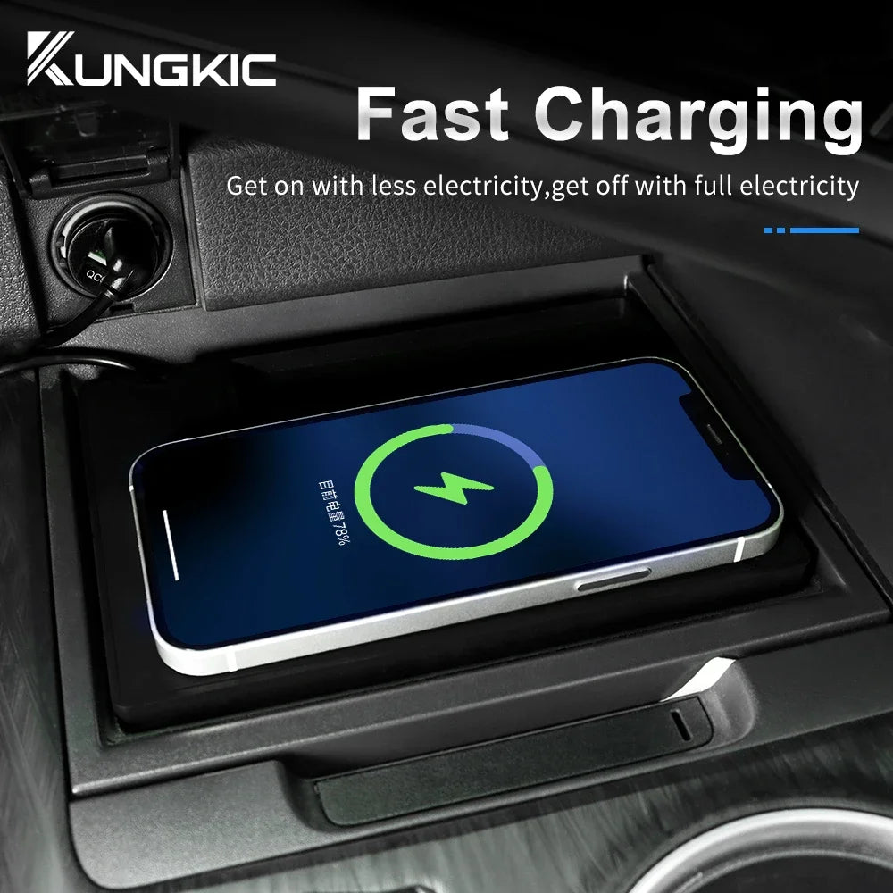 For Toyota Camry 70 XV70 2018 2019 2020 2021 2022 Car Wireless Charger Mobile Phone Fast Charging Holder 15W Charger Board Main image
