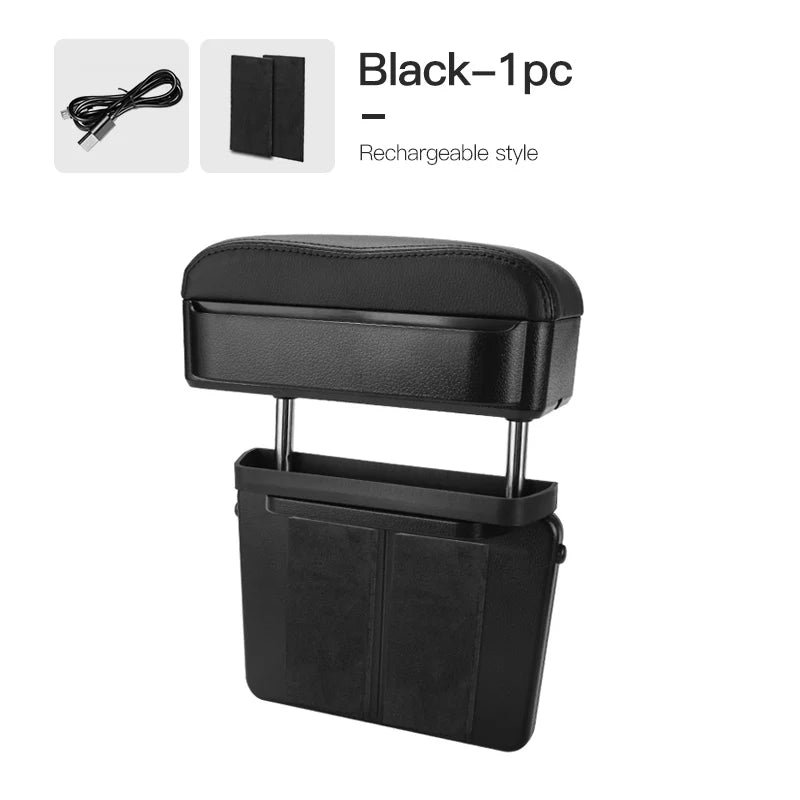 Car Armrest Box Elbow Support Adjustable Car Seat Gap Organizer Arm Rest Box For Polestar 2 3 4 Accessories Armrest Cushion