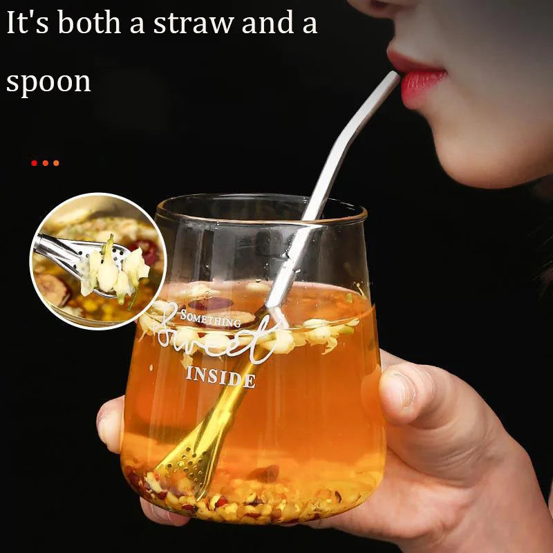 Yerba Mate Bulb Washable Drinking Straw Filter Handmade Yerba Mate Stainless Steel Tea Bombilla Gourd Practical Drinks Tools