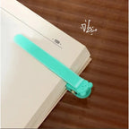 3pcs silicone bookmarks, automatic page turning  memory bookmark record, book cover and multi-function reading clip