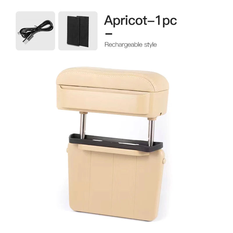 Car Armrest Box Elbow Support Adjustable Car Seat Gap Organizer Arm Rest Box For Polestar 2 3 4 Accessories Armrest Cushion