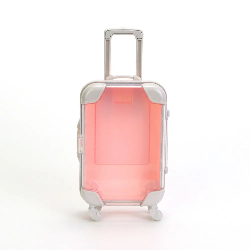 Miniature Mini Suitcase Candy Box Storage Accessories Portable Trolley Party Favor Boxs Simulation Trolley Case