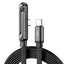 Braided Type-C Fast Charging Cable, Foldable Multi-function Stand Charging Wire, Universal Compatible with iPhone，iPad