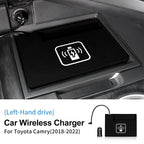 For Toyota Camry 70 XV70 2018 2019 2020 2021 2022 Car Wireless Charger Mobile Phone Fast Charging Holder 15W Charger Board