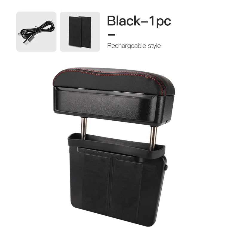 Car Armrest Box Elbow Support Adjustable Car Seat Gap Organizer Arm Rest Box For Polestar 2 3 4 Accessories Armrest Cushion
