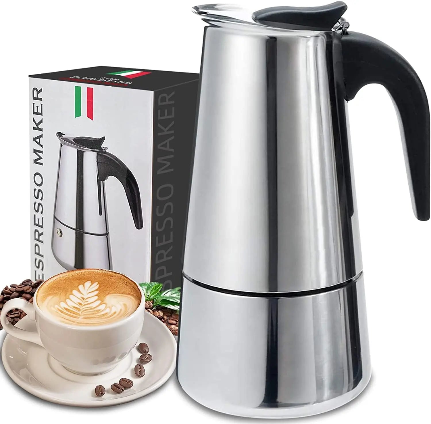 4/6/9 Cups Moka Pot Caffe Machine Espresso Cups Coffee Makers Latte Percolator Stove Top Moka Coffee Maker Main image