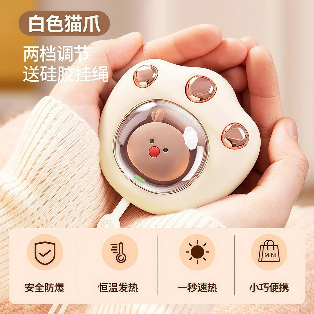 Warm Hand Treasure USB Charging Portable Fast Heat Warm Baby Hand Warmer for Winter Office and Outdoor Home Use Warm Hands
