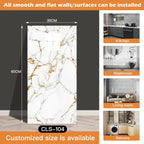 30x60/30cm Kitchen Self Adhesive Marble Tiles Wall Stickers Waterproof PVC Floor Tile Sticker Living Room Bathroom Decor