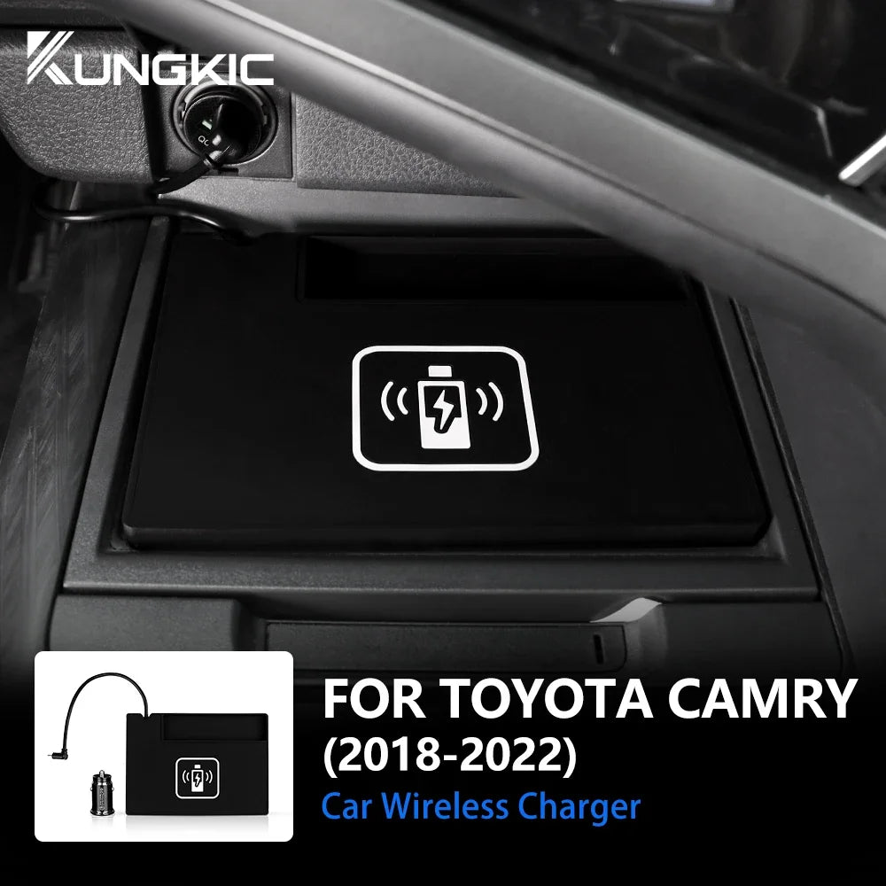For Toyota Camry 70 XV70 2018 2019 2020 2021 2022 Car Wireless Charger Mobile Phone Fast Charging Holder 15W Charger Board Secondary image