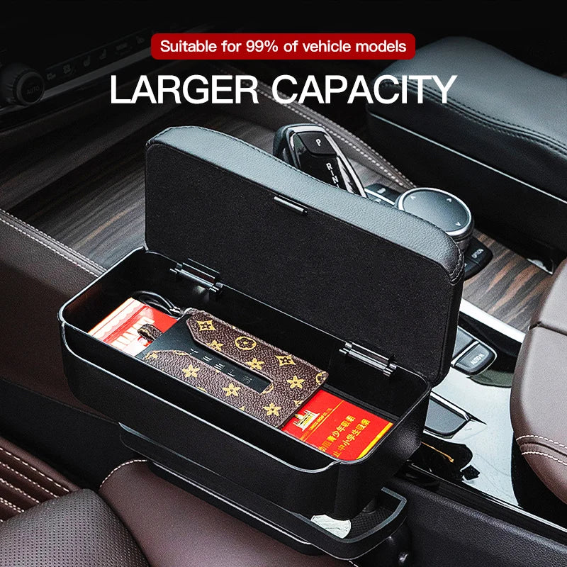 Car Armrest Box Elbow Support Adjustable Car Seat Gap Organizer Arm Rest Box For Polestar 2 3 4 Accessories Armrest Cushion